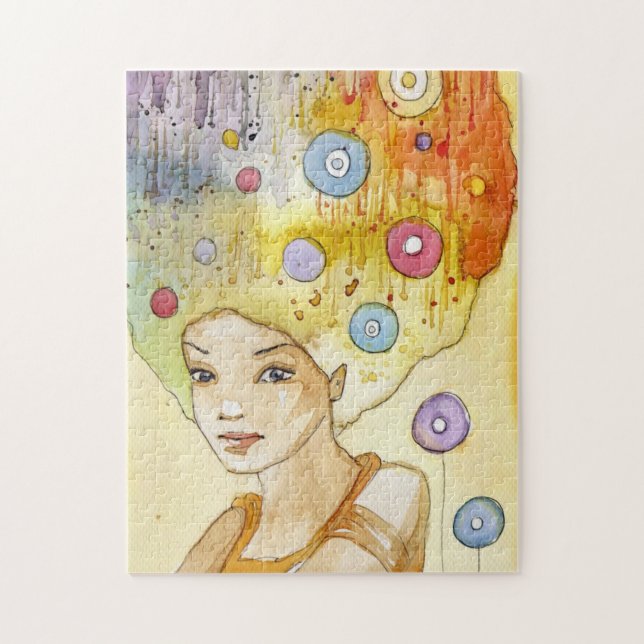 Quebra-cabeça Retrato abstrato (Vertical)