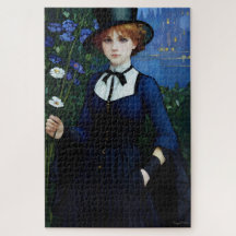 Retrato Bonito Estilo Vintage Dark Academy Girl