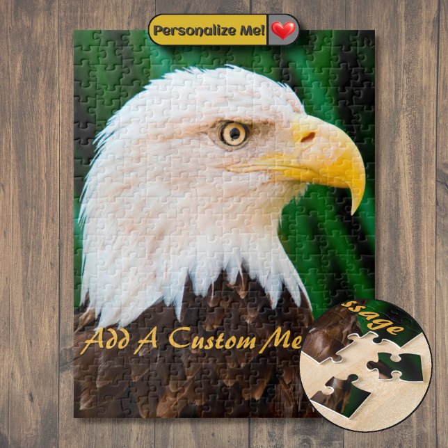 Quebra-cabeça Retrato da Águia Americana (Bald Eagle Portrait Jigsaw Puzzle)