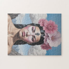 Quebra-cabeça Retrato da menina florista