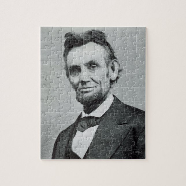 Quebra-cabeça Retrato de Abe Lincoln 1 (Vertical)