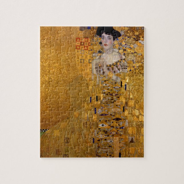 Quebra-cabeça Retrato de Adele Bloch-Bauer de Gustav Klimt 1907 (Vertical)