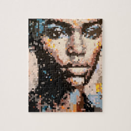 Quebra-cabeça Retrato de Arte Pixel Vibrante de Ferocidade