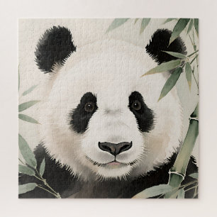 Quebra-cabeça Retrato de Bambu do Panda Gigante
