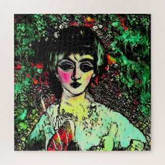 Quebra-cabeça Retrato de Beleza Gótica