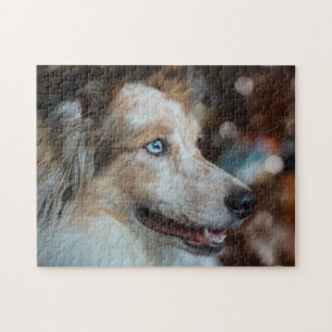 Quebra-cabeça Retrato de Cão-de-Shepherd Australiano