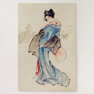 Quebra-cabeça Retrato de Cheio feminino de Katsushika Hokusai