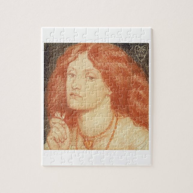 Quebra-cabeça Retrato de Elizabeth Siddal (1834-62), 1860 (Vertical)