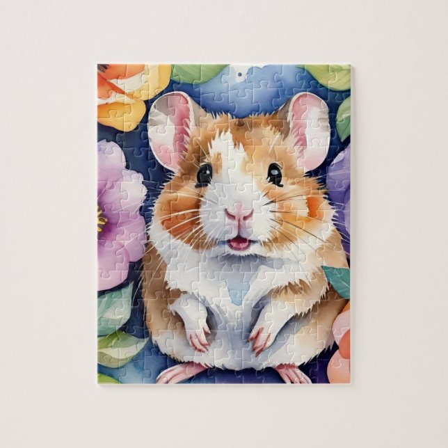 Quebra-cabeça Retrato de Família de Hamster (Vertical)