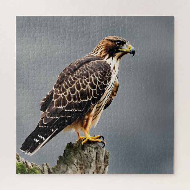 Quebra-cabeça Retrato de Fechamento de um Hawk (Vertical)