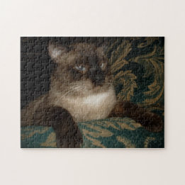 Quebra-cabeça Retrato de Gato Siames