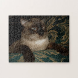 Quebra-cabeça Retrato de Gato Siames