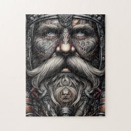 Quebra-cabeça Retrato de Guerreiro Viking 252 Peças Puzzle