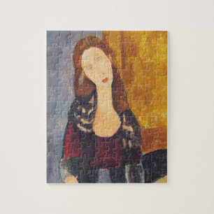 Quebra-cabeça Retrato de Jeanne Hebuterne por Amedeo Modigliani