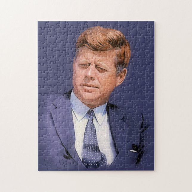Quebra-cabeça Retrato de JFK (Vertical)