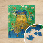 Quebra-cabeça Retrato de Joseph Roulin | Vincent Van Gogh<br><div class="desc">Retrato de Joseph Roulin (1889) do artista poste-impressionista holandês Vincent Van Gogh. A pintura original é um óleo na canvas. O retrato é um de vários Van Gogh pintados de seu amigo próximo, um funcionário postal na cidade francesa do sul de Arles. Este fecho do carteiro de uniforme é colocado...</div>