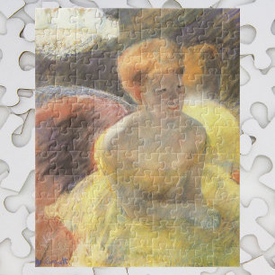 Quebra-cabeça Retrato de Lydia na Ópera por Mary Cassatt