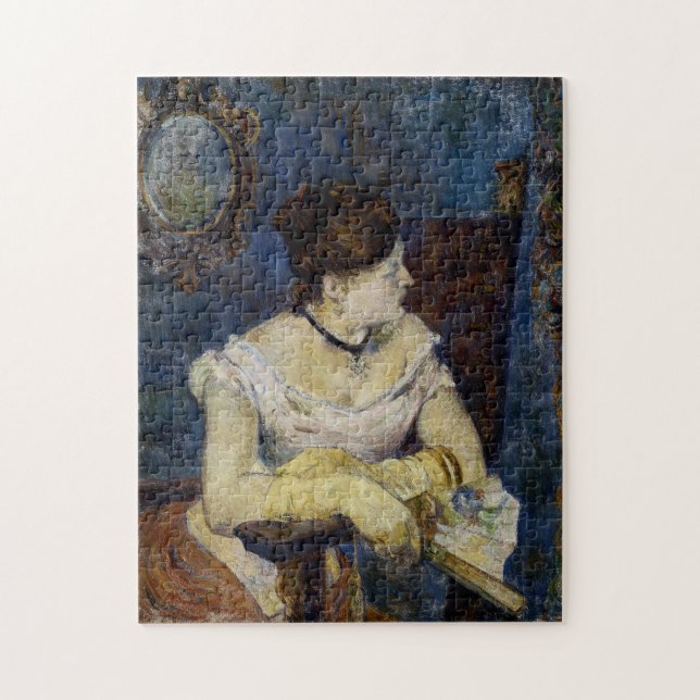 Quebra-cabeça Retrato de Mette Gaugin, esposa do artista (Vertical)