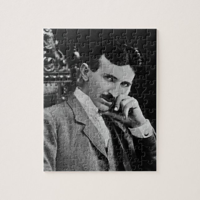 Quebra-cabeça Retrato de Nikola Tesla (Vertical)
