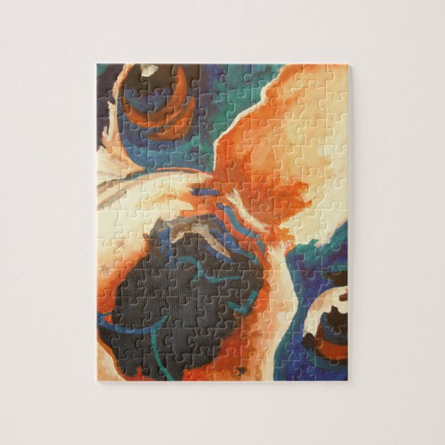 Quebra-cabeça Retrato de Pet de Bulldog Francês (Vertical)