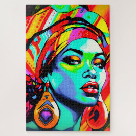 Quebra-cabeça Retrato de pop Art