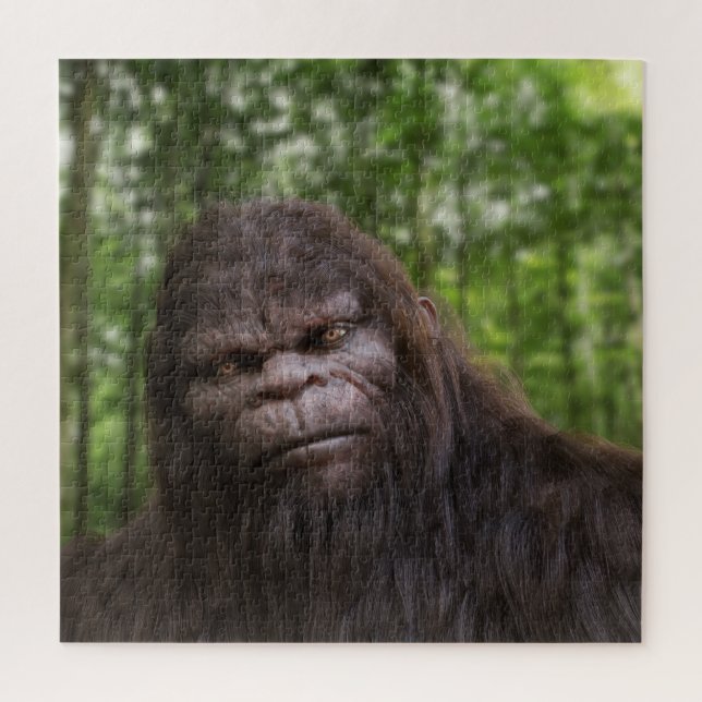 QUEBRA-CABEÇA RETRATO DE SASQUATCH DE PÉ GRANDE (Vertical)
