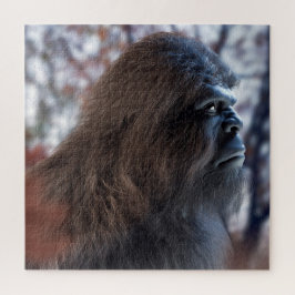 QUEBRA-CABEÇA RETRATO DE SASQUATCH DE PÉ-GRANDE NO PERFIL NO DUS