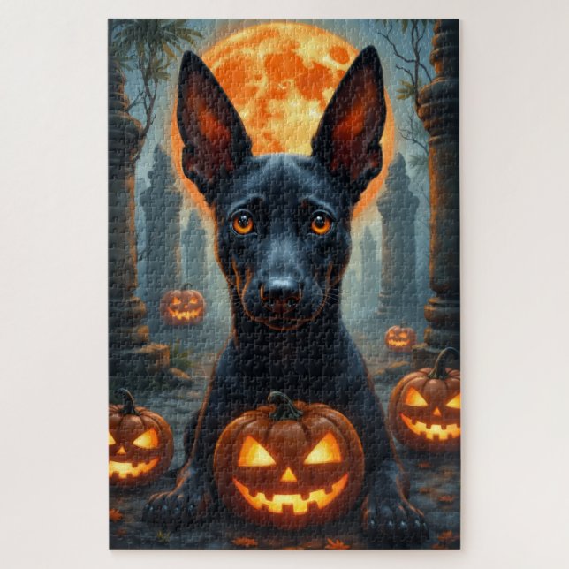 Quebra-cabeça Retrato de Thai Ridgeback no Templo Assombrado no  (Vertical)