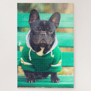 Quebra-cabeça Retrato de um Bulldog Francês