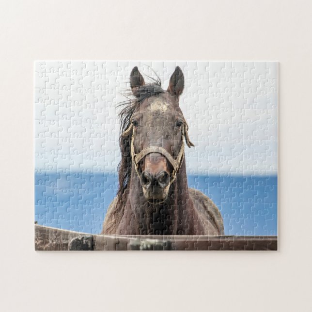 Quebra-cabeça Retrato de um cavalo (Horizontal)