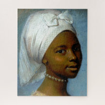 Retrato de uma jovem negra Arte clássica