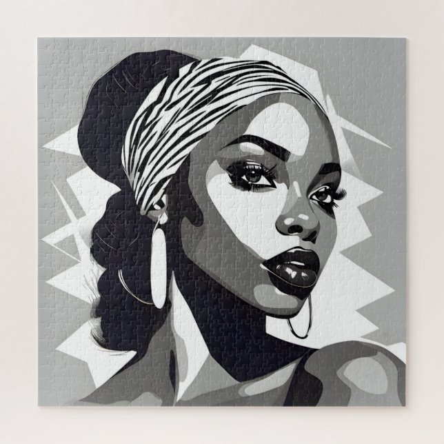 Quebra-cabeça Retrato de uma mulher negra (Vertical)