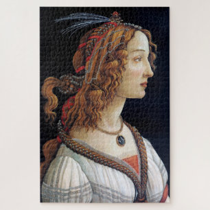 Quebra-cabeça Retrato de uma Senhora, Sandro Botticelli