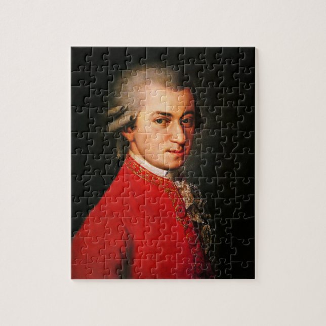 Quebra-cabeça Retrato de Wolfgang Amadeus Mozart (Vertical)