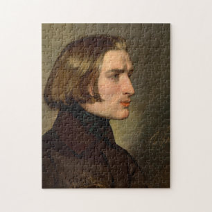 Quebra-cabeça Retrato do compositor Franz Liszt, 1838