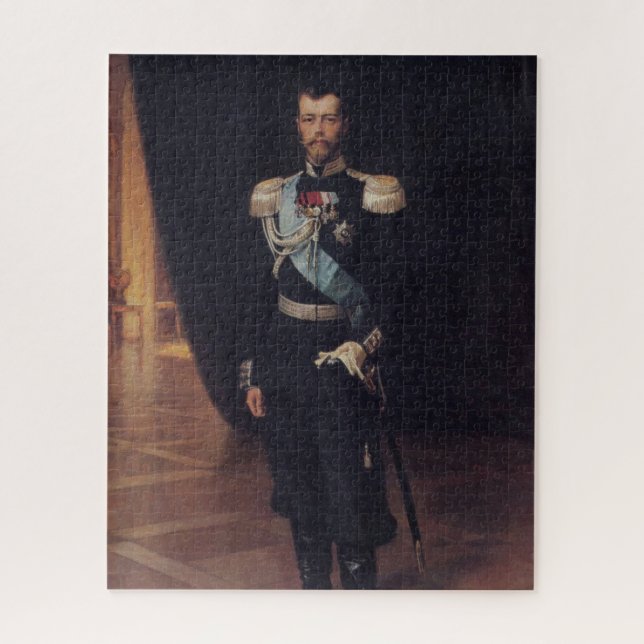 Quebra-cabeça Retrato do czar Nicholas II (por Albert Edelsense) (Vertical)