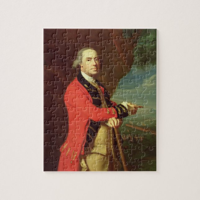 Quebra-cabeça Retrato do general Thomas Gage, c.1768 (óleo no Ca (Vertical)