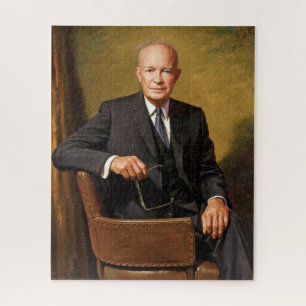 Quebra-cabeça Retrato do Presidente Americano Dwight Eisenhower