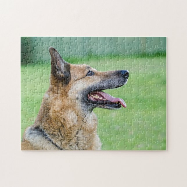Quebra-cabeça Retrato lateral do german shepherd (Horizontal)