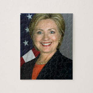 Quebra-cabeça Retrato Oficial Hillary Clinton