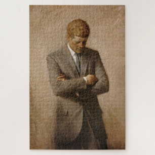 Quebra-cabeça Retrato Oficial John F Kennedy