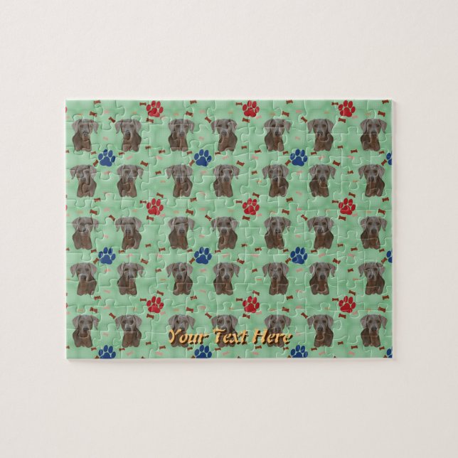 Quebra-cabeça Retrato Weimaraner (Horizontal)