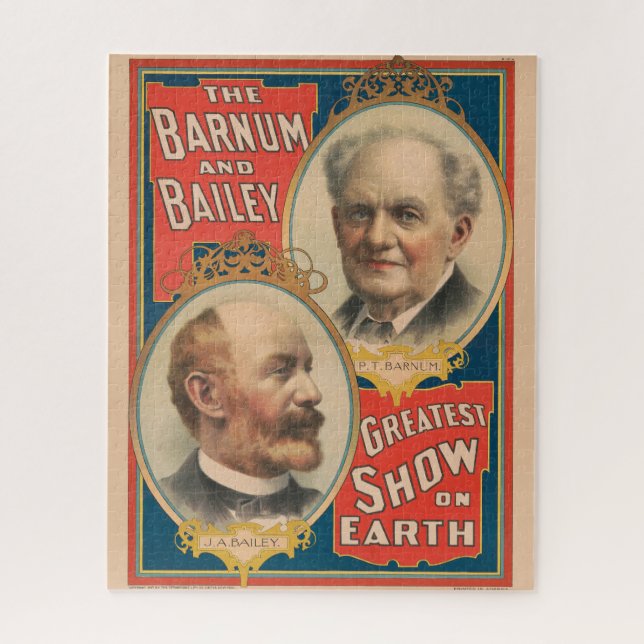 Quebra-cabeça Retratos De P.T. Barnum E J.A. Bailey (Vertical)