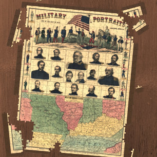 Quebra-cabeça Retratos Militares da Fronteira da Guerra Civil de