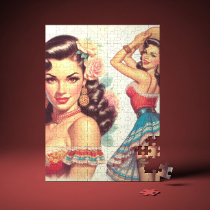 Quebra-cabeça Retro Beauty Mulher Mexicana
