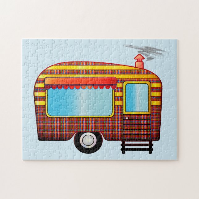 QUEBRA-CABEÇA RETRO CAMPER TRAILER JIGSAW (Horizontal)