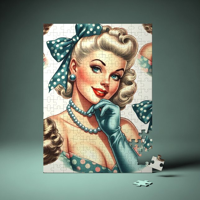 Quebra-cabeça Retro Cute Classic Pinup (Criador carregado)
