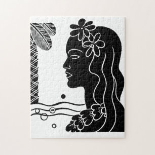 Quebra-cabeça Retro Havaiana Hula Girl