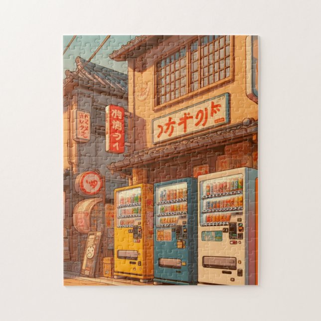 Quebra-cabeça Retro Japanese Vending Machines – Showa Puzzle (Vertical)