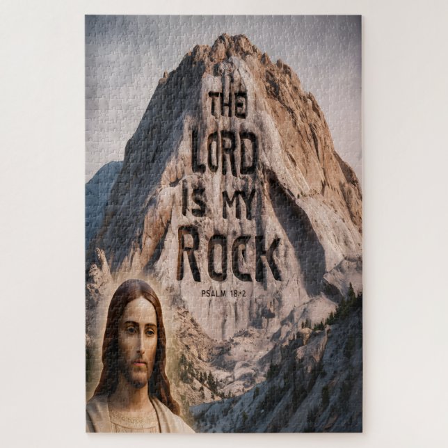 Quebra-cabeça Revelação Divina: O Senhor É Minha Rocha (Vertical)